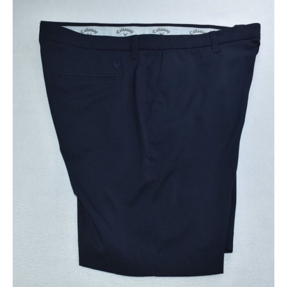 Callaway Golf Men's Shorts Size 38 Navy Blue Flat Front Chino Stretch 9.5"